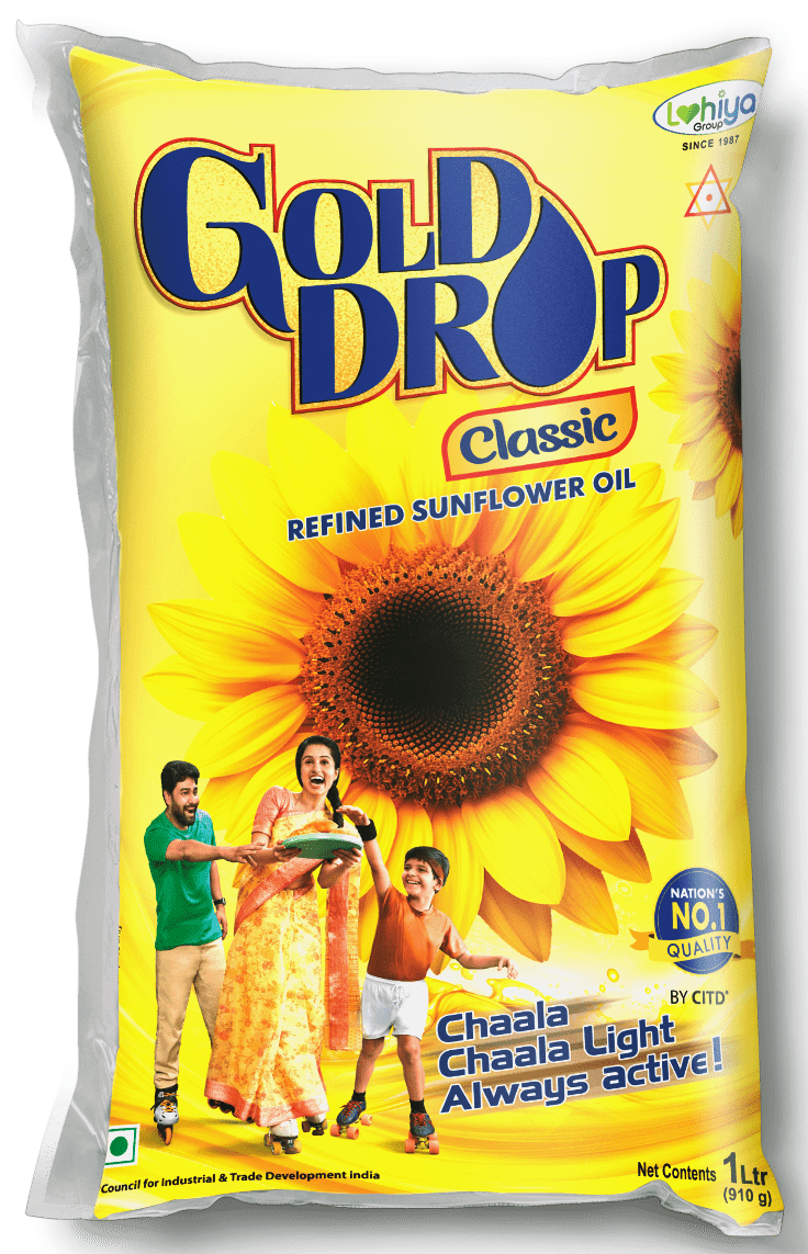 Gold Drop Refined Sunflower Oil 1ltr (Pack Of 16)