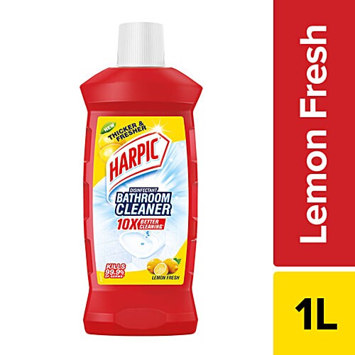 Harpic Disinfectant Bathroom Cleaner Liquid Lemon  (1 L)
